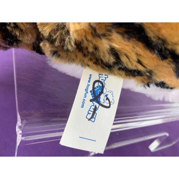 Bengal Tiger 14 Inch Hugfun Holiday Red Cable Knit Hat Pink Nose Gold Sparkle Ey - Picture 7 of 16